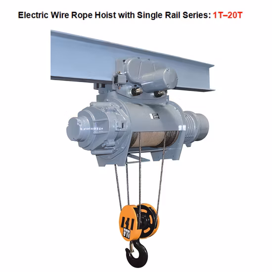 1000kg Electric Wire Rope Hoist 3D Mode Crane Hoist Lifting