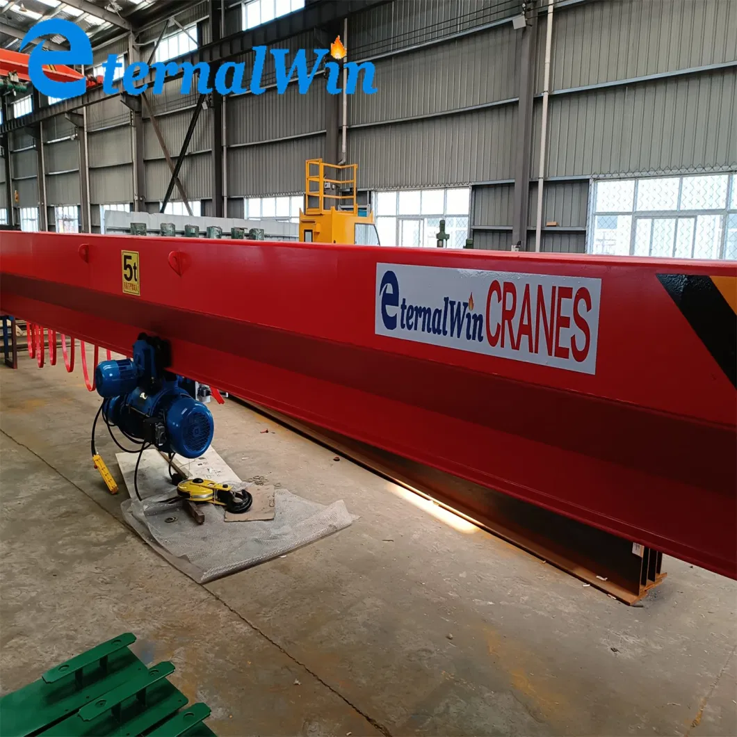 High Safety Electric Control Cranes Cargo Lifting Equipment Travelling Bridge Crane Light Duty 5ton 10ton 15ton Single Beam Overhead Bridge Crane for Warehouse