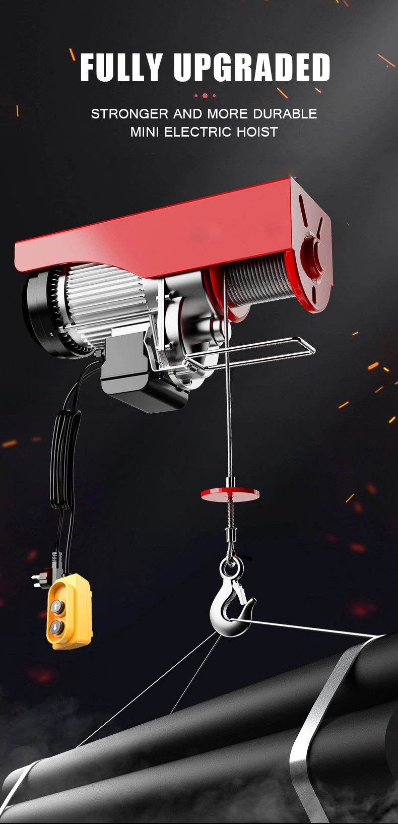 Mini Construction Hoist Lift 200kg 300kg 500kg 800kg Outdoor Crane