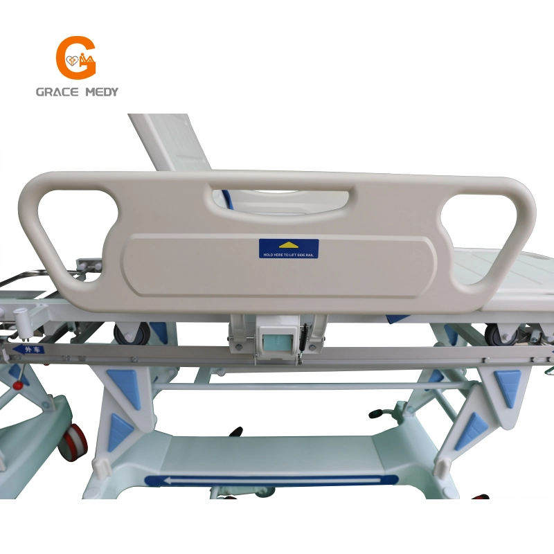 Hospital Equipment Lifting Hydraulic Operating Room Transfer System Transfer Stretcher Bed Transport Cart