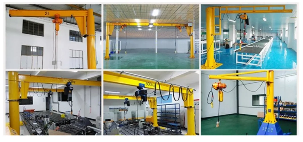 500kg 1ton 2ton Workshop Workstation Electric Crane 360 Degree Rotation Free Standing Column Mounted Jib Crane