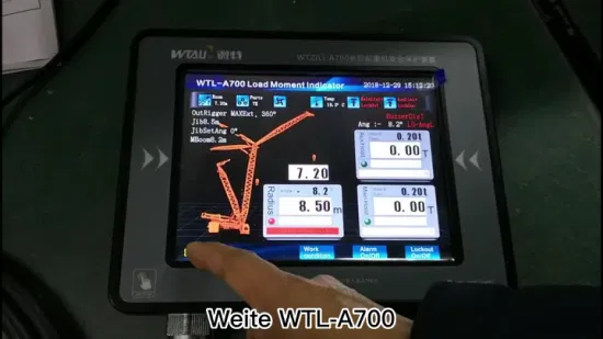 Indicatore del momento di carico sicuro per gru cingolata Hitachi 150t Pezzi di ricambio Lmi